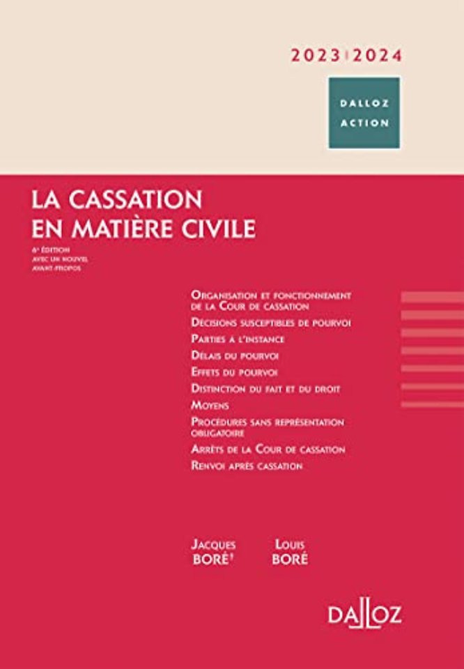 La cassation en matière civile 2023/2024