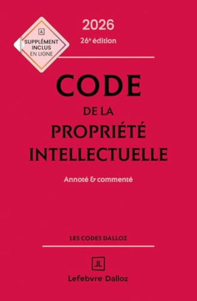 Code de la propriété intellectuelle 2026