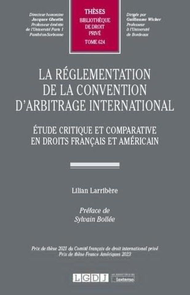 La règlementation de la convention d'arbitrage international