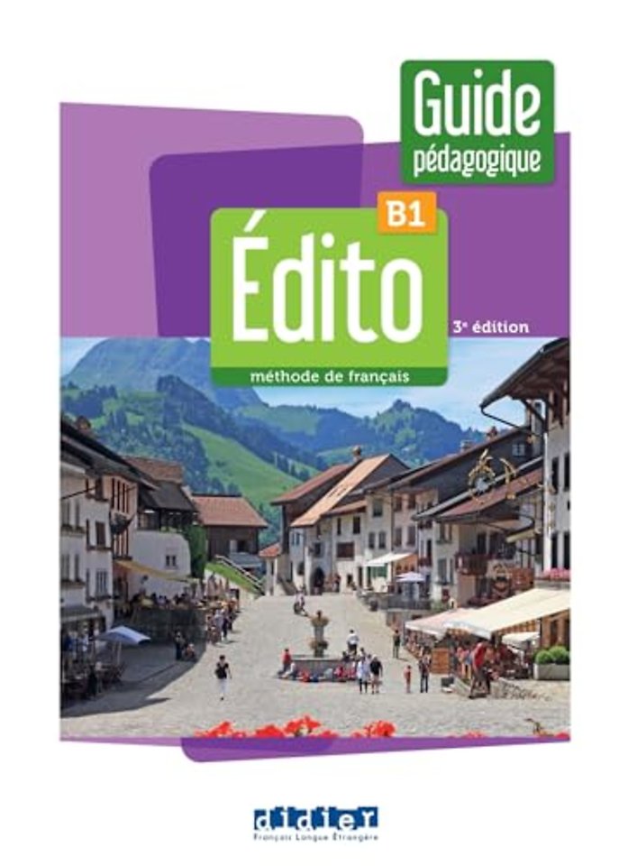 Edito B1 - Guide pédagogique