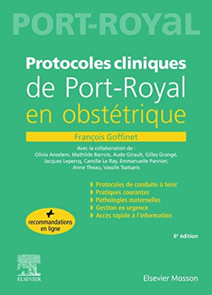 Protocoles cliniques de Port-royal en obstétrique