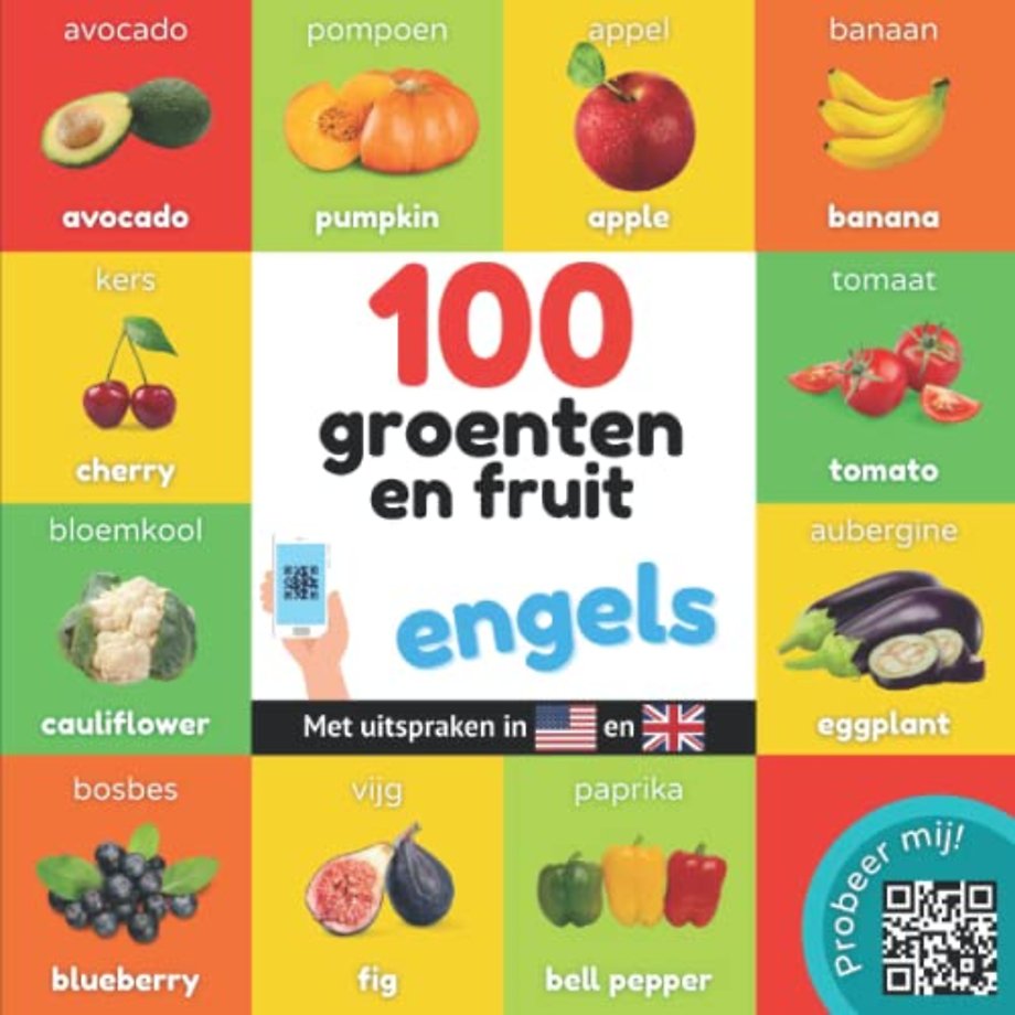 100 groenten en fruit in engels