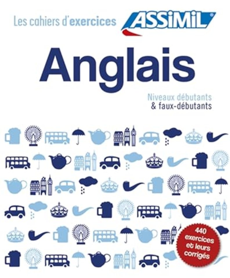 Coffret Cahiers d'exercices ANGLAIS Debutants + Faux-debutants