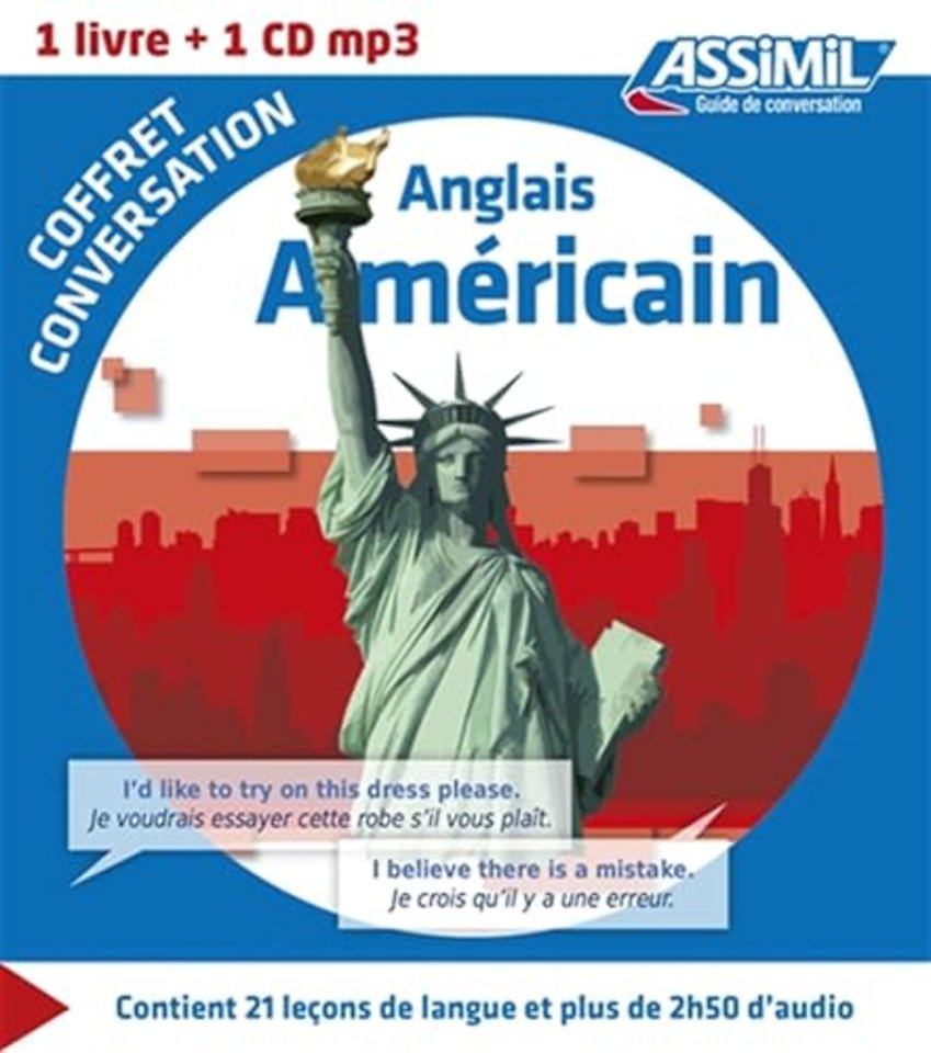 Coffret conversation anglais Americain (Guide+CD)