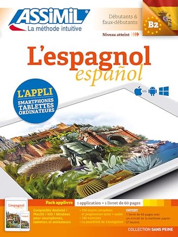 L'espagnol B2 - Pack applivre 1 application + 1 livret de 60 pages