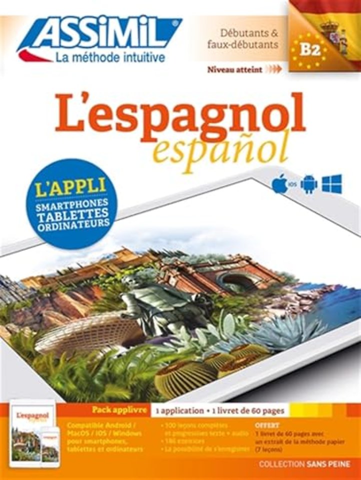 L'espagnol B2 - Pack applivre 1 application + 1 livret de 60 pages