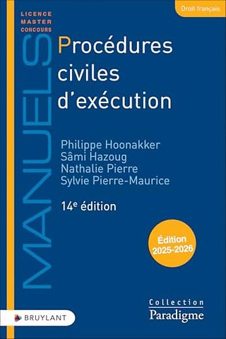 Procédures civiles d'exécution Edition 2025-2026