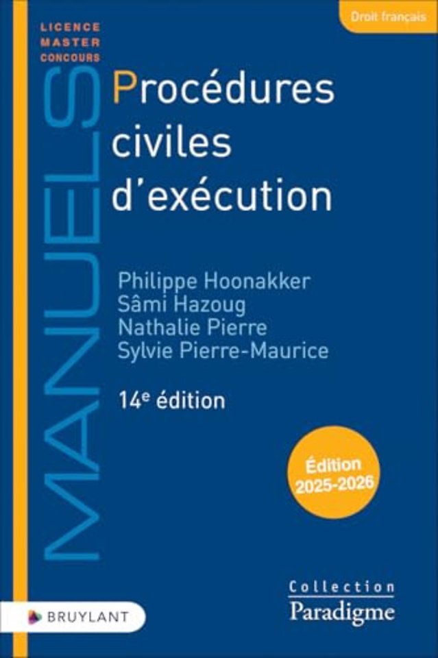 Procédures civiles d'exécution Edition 2025-2026
