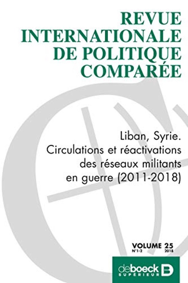 Revue Internationale de Politique Comparée 2018/1-2 (Volume 25)