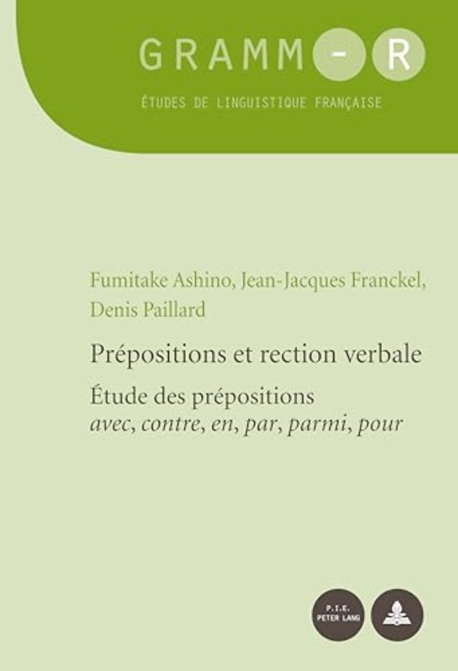 Prepositions Et Rection Verbale