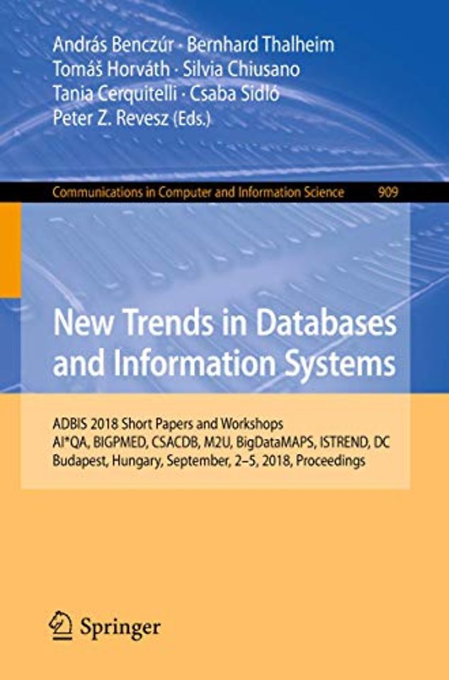 New Trends in Databases and Information Systems