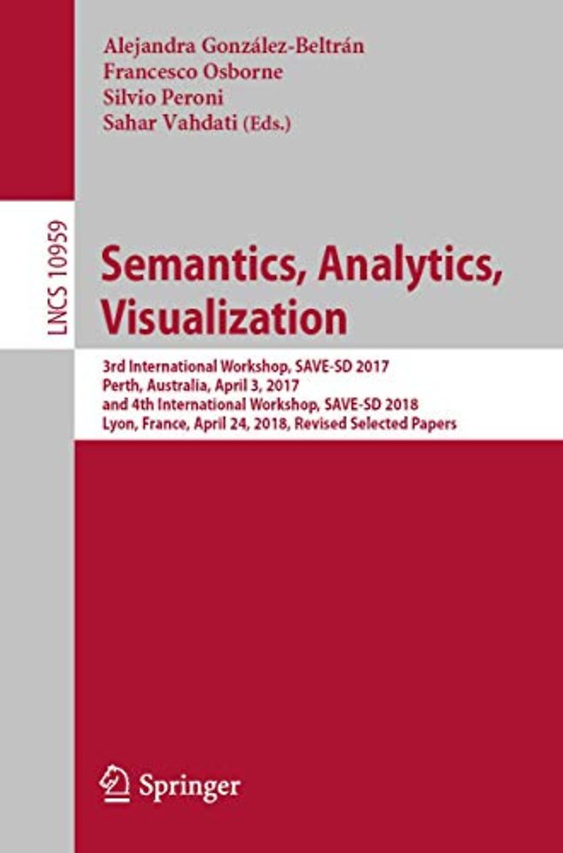  Semantics, Analytics, Visualization 