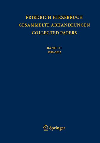 Gesammelte Abhandlungen - Collected Papers III