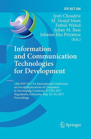 Information and Communication Technologies for Development
