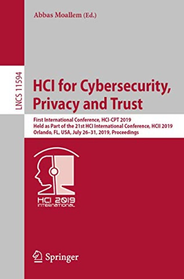 HCI for Cybersecurity, Privacy and Trust