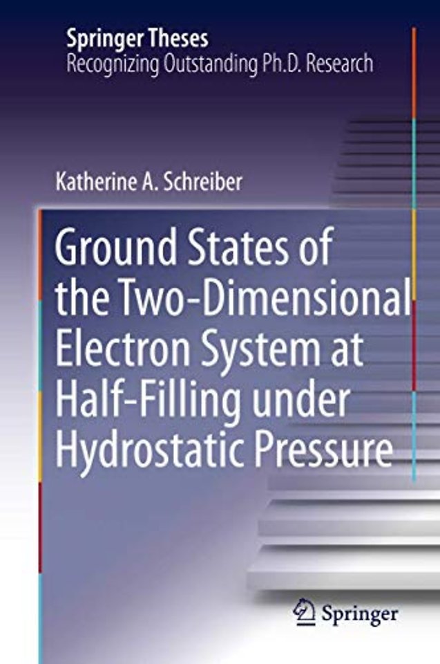 Ground States of the Two-Dimensional Electron System at Half-Filling under Hydrostatic Pressure