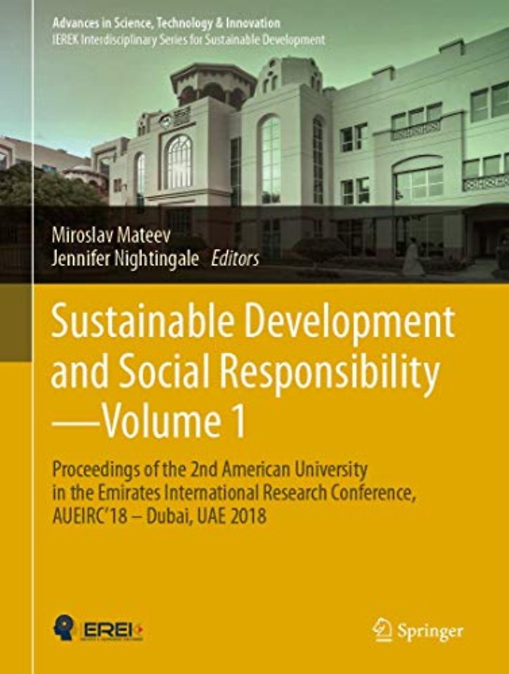 Sustainable Development and Social Responsibility—Volume 1