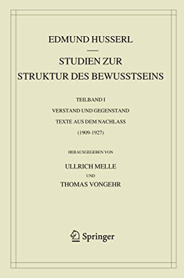 Studien zur Struktur des Bewusstseins