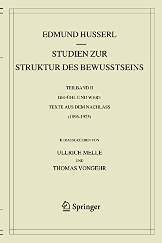 Studien zur Struktur des Bewusstseins