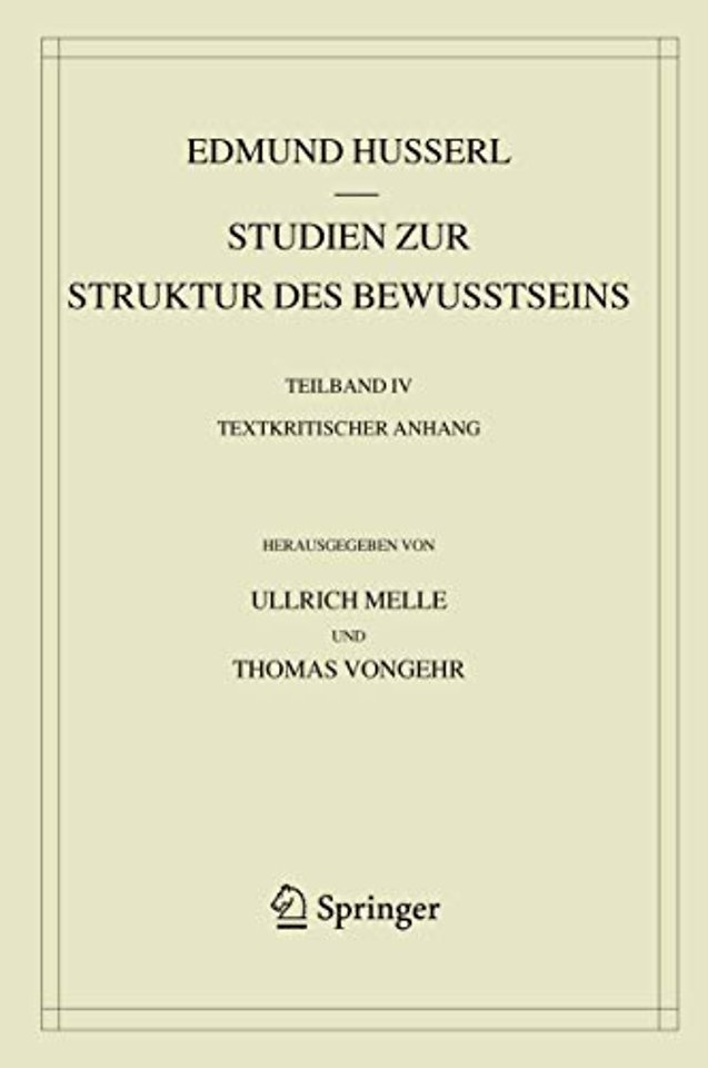 Studien zur Struktur des Bewusstseins