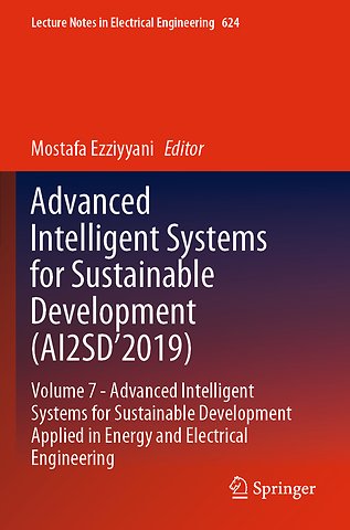 Advanced Intelligent Systems for Sustainable Development (AI2SD’2019)