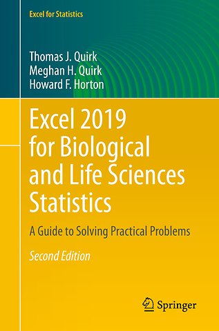 Excel 2019 for Biological and Life Sciences Statistics