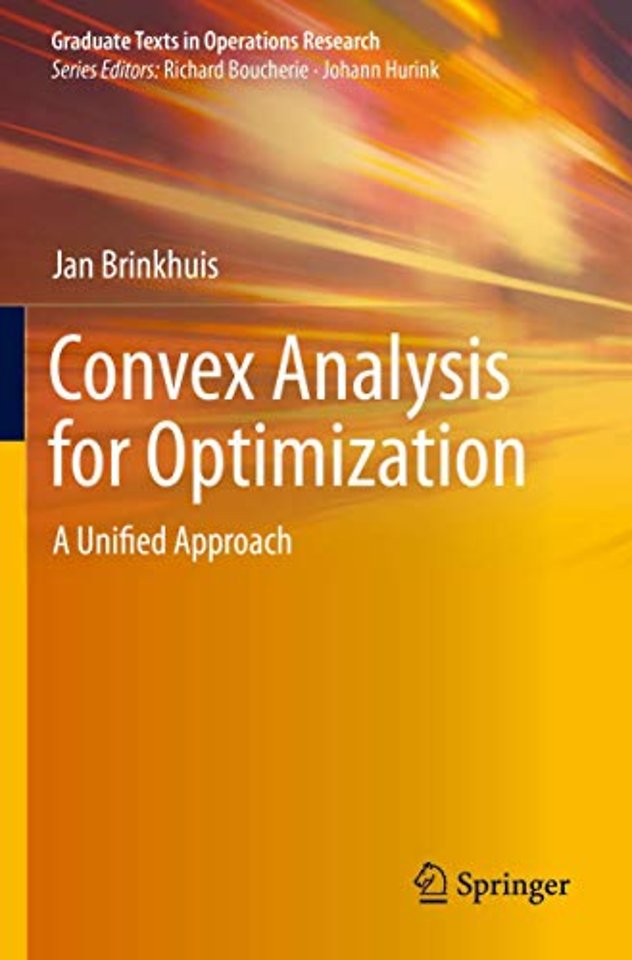 Convex Analysis for Optimization