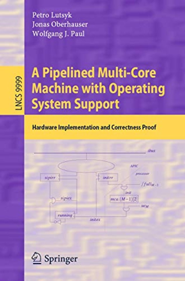 A Pipelined Multi-Core Machine with Operating System Support