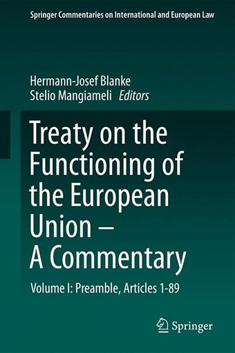 Treaty on the Functioning of the European Union - A Commentary