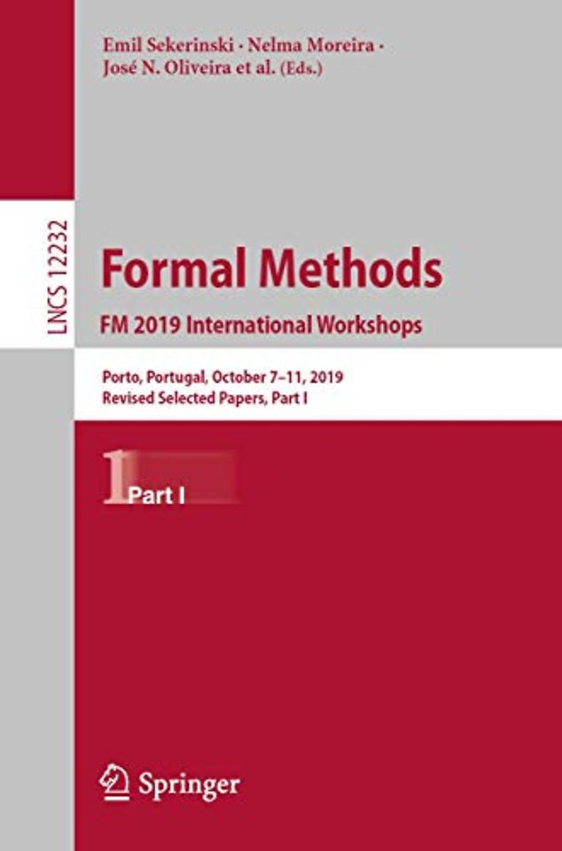 Formal Methods. FM 2019 International Workshops