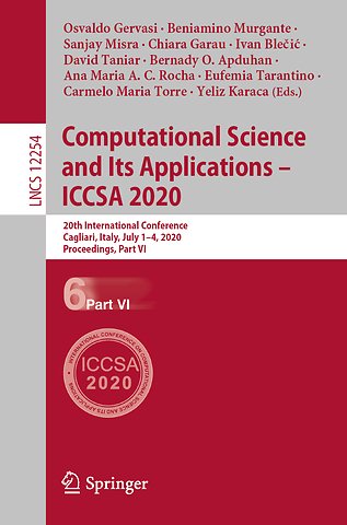 Computational Science and Its Applications – ICCSA 2020