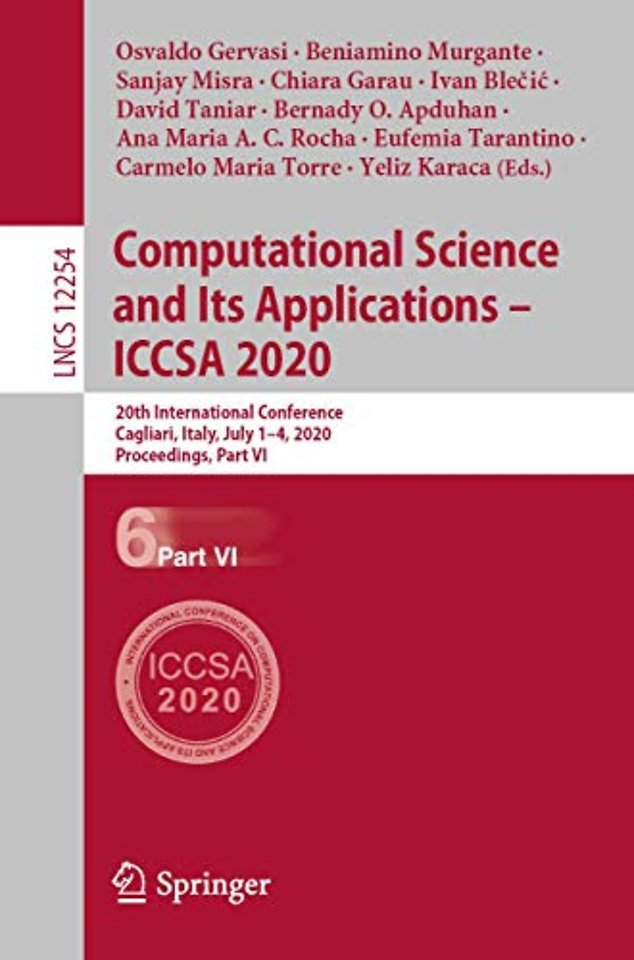 Computational Science and Its Applications – ICCSA 2020