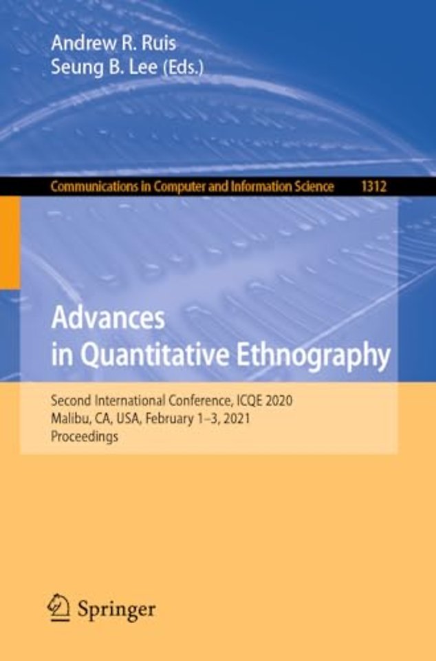 Advances in Quantitative Ethnography