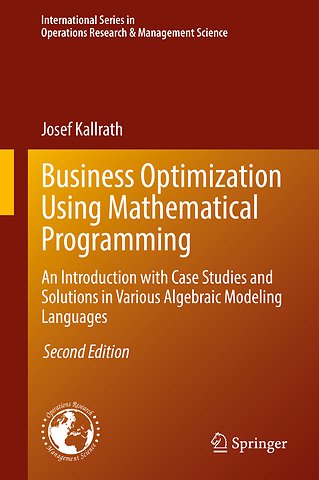 Business Optimization Using Mathematical Programming