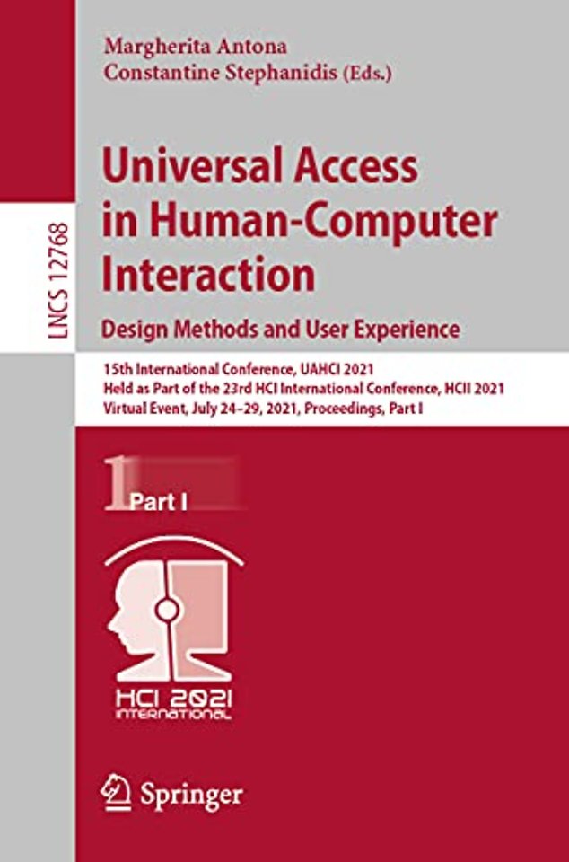 Universal Access in Human-Computer Interaction. Design Methods and User Experience