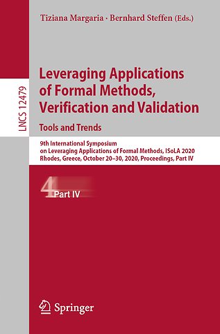 Leveraging Applications of Formal Methods, Verification and Validation: Tools and Trends