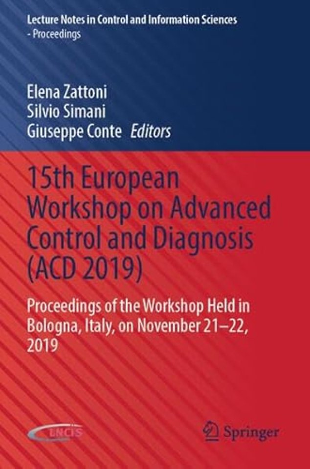 15th European Workshop on Advanced Control and Diagnosis (ACD 2019)
