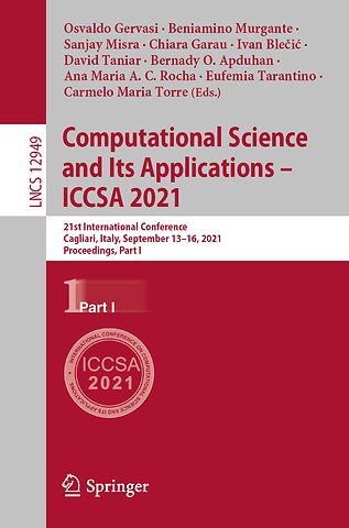 Computational Science and Its Applications – ICCSA 2021