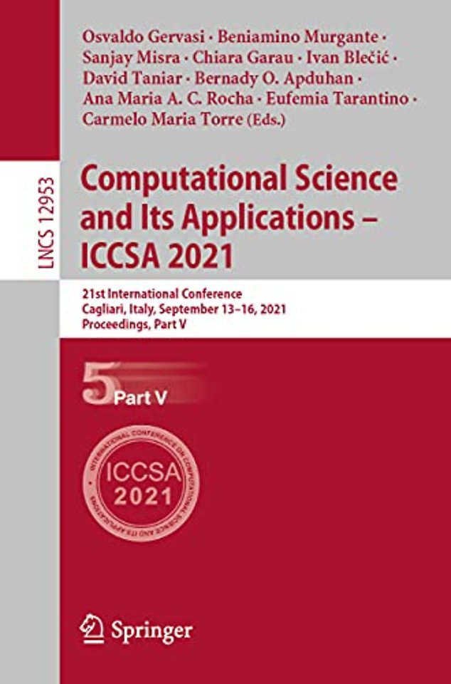 Computational Science and Its Applications – ICCSA 2021