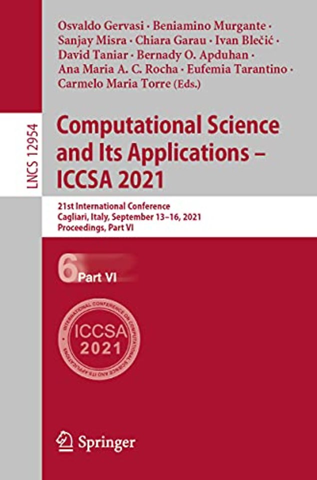Computational Science and Its Applications – ICCSA 2021