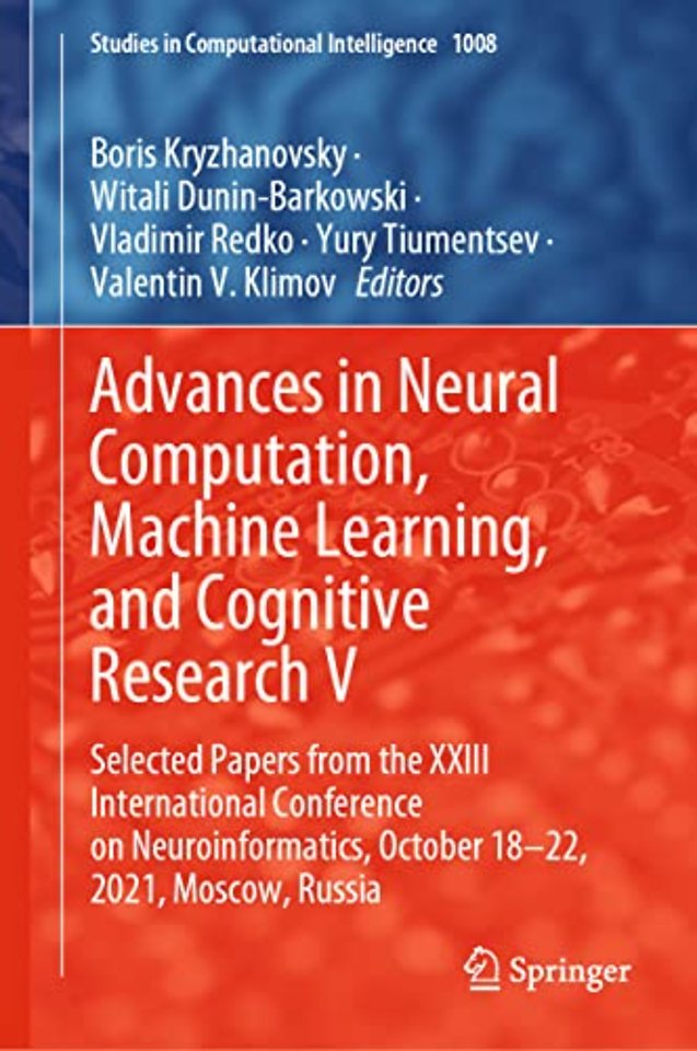 Advances in Neural Computation, Machine Learning, and Cognitive Research V