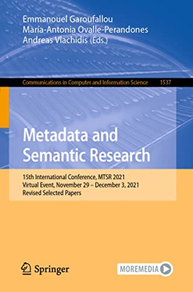 Metadata and Semantic Research