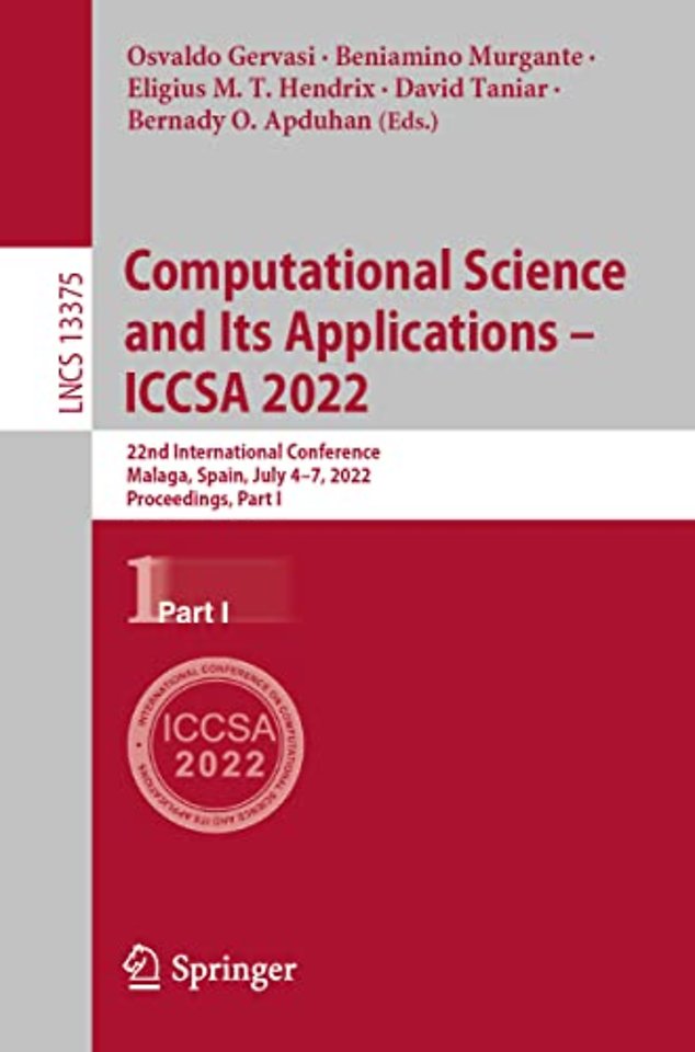 Computational Science and Its Applications – ICCSA 2022