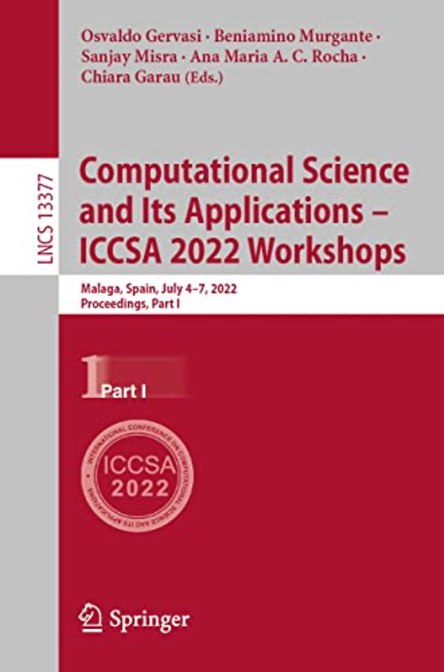 Computational Science and Its Applications – ICCSA 2022 Workshops