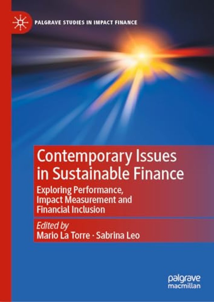 Contemporary Issues in Sustainable Finance