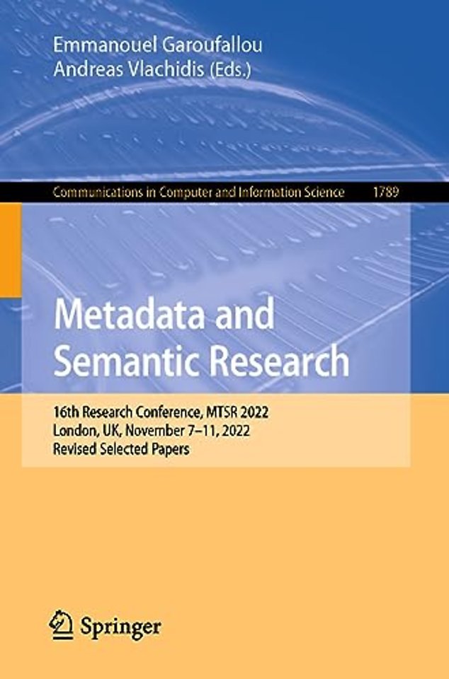 Metadata and Semantic Research