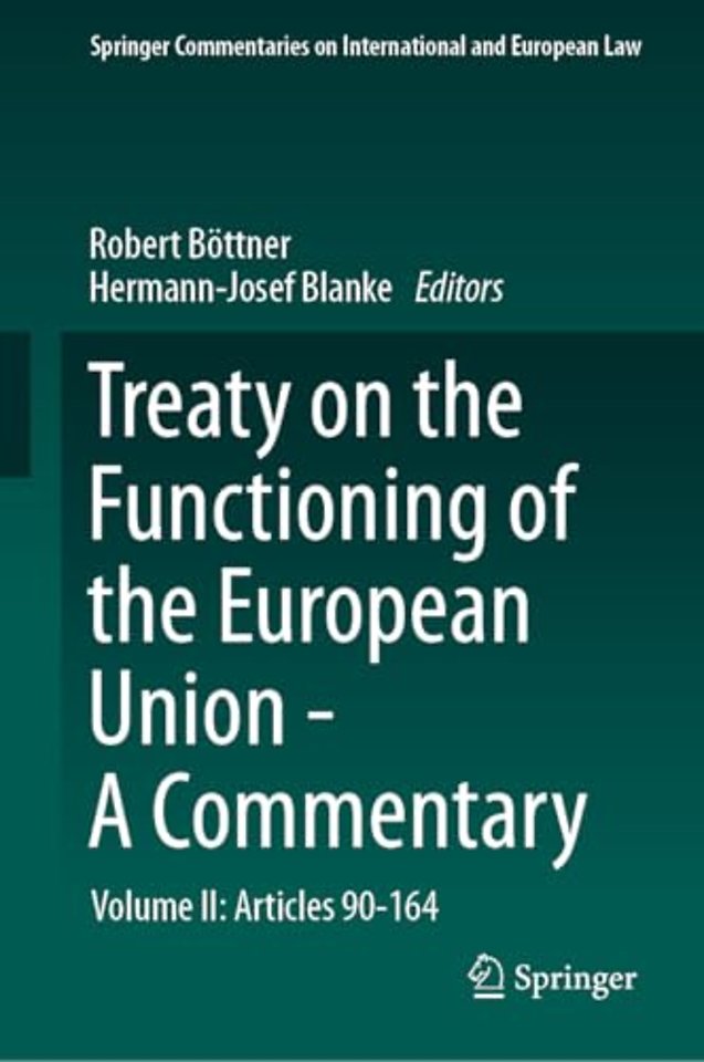 Treaty on the Functioning of the European Union - A Commentary
