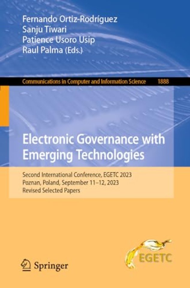 Electronic Governance with Emerging Technologies