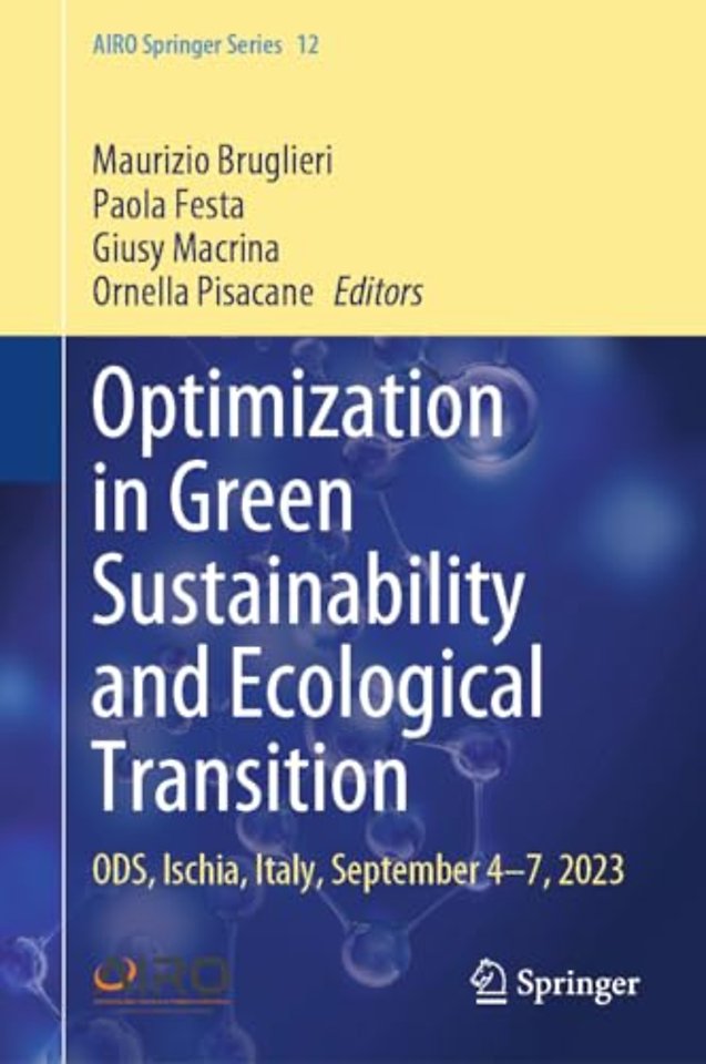 Optimization in Green Sustainability and Ecological Transition