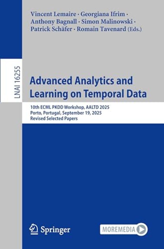 Advanced Analytics and Learning on Temporal Data